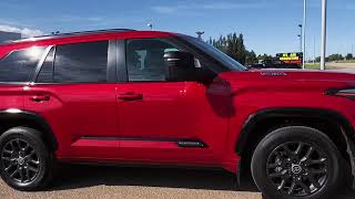 2024 Toyota Sequoia Platinum in Supersonic Red!