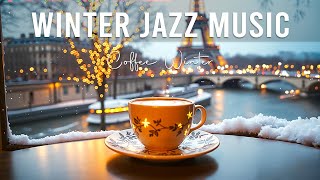 Happy February Jazz ☕❄️ Positive Winter Coffee Jazz Music \u0026 Soft Bossa Nova Piano for Good Mood