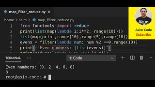 map, filter, and reduce functions in Python