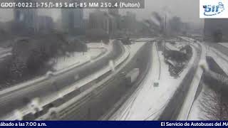 🔴 Las primeras imágenes de la nieve en Metro Atlanta desde distintos puntos