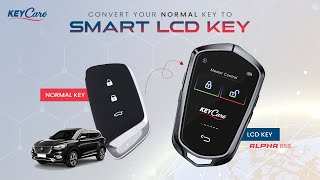 KeyCare LCD remote key installation for #mghector MG Hector #Alpha 858