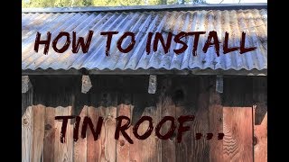 #221 - I Started The Corrugated Tin Install On House Roof! Pt 1