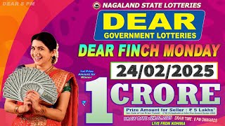 LOTTERY LIVE DEAR 8 PM 24.02.2025 NAGALAND STATE LOTTERY LIVE DRAW LOTTERY SAMBAD LIVE FROM KOHIMA