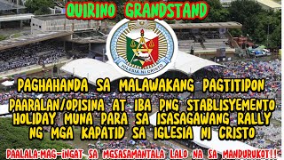 IBAT-IBANG LUGAR SA PILIPINAS NA SUSPENDIDO ANG PASOK PARA SA MALAWAKANG RALLY NG IGLESIA NI CRISTO!