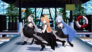 【MMD】『夏に去りし君を想フ』アイドル/Idol サクラコ/Sakurako マリー/Mari ミネ/Mine【ブルーアーカイブ/Blue Archive/蔚藍檔案】2160p60fps