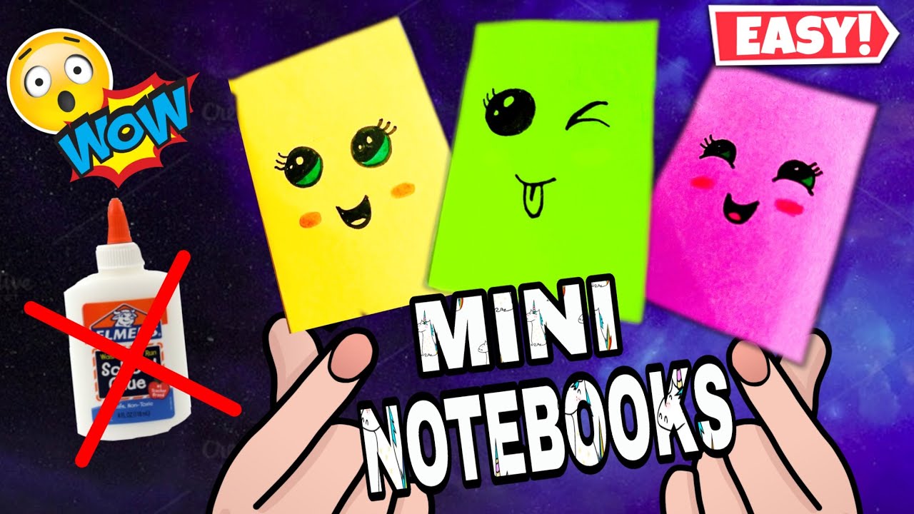 Diy Mini Notebooksёятп Paper Notebookёяфе Easy Tutorial ёяш Youtube