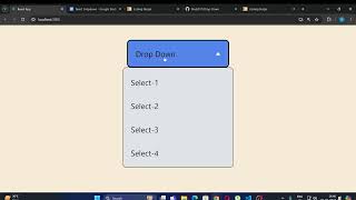 Drop Down(React) || Coding Ninjas || Skill test
