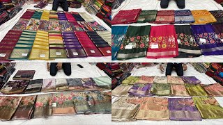 Chickpet Bangalore wholesale Boutique sarees||Single saree courier available