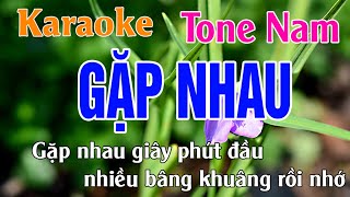 Gặp Nhau Karaoke Tone Nam Nhạc Sống l Phối Chuẩn Dễ Hát l Thế Khang Organ