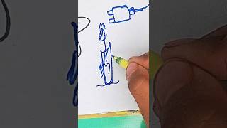 10 second artist challenge 😄#trending #candle #drawing easy drawing full tutorial