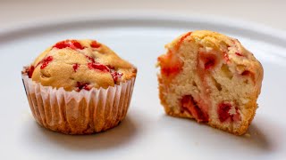 Strawberry Muffins Recipe | Quick \u0026 Easy Muffins