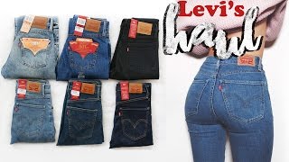 Haul - Try on Levi's Jeans, 501's, Mile High etc | LLimWalker