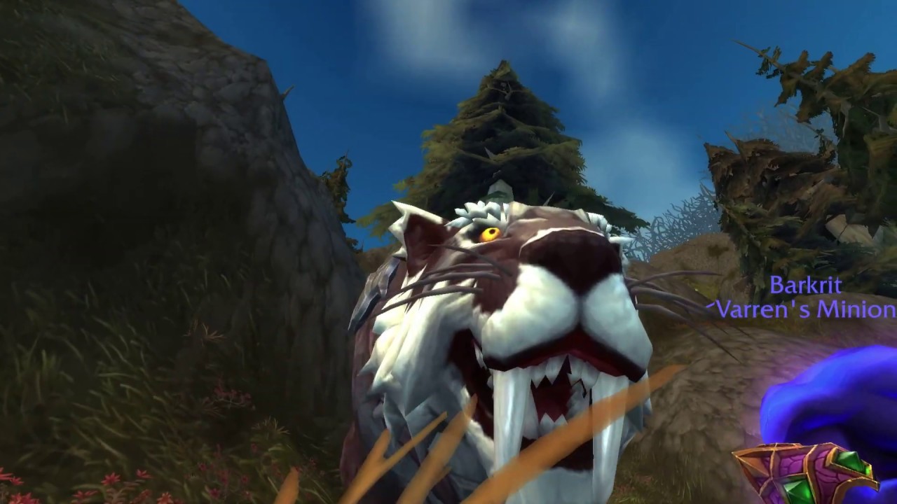Captured Umber Nightsaber Wow Mount Youtube
