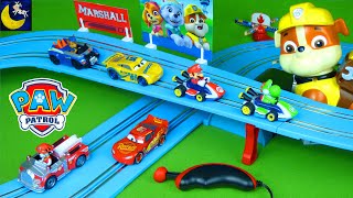 Paw Patrol Toys Race Track Disney Cars VS Mario Carrera 1st Monster Jam Trucks Surprise Blind Bags
