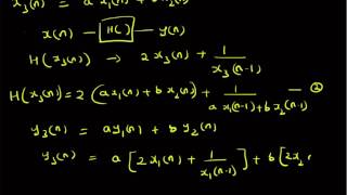 Example 2: Verification of linearity of a system
