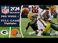 Green Bay Packers Vs Cleveland Browns [ FULL GAME ] | Aug 10,2024 | Preseason Game.