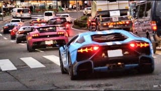 東京都内がランボルギーニだらけに Only Lamborghini's sound compilation in Tokyo.