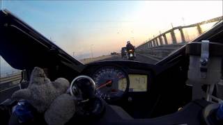 Gsx-R 1000 K7 GoPro Hero 3 Top speed 300 km/h