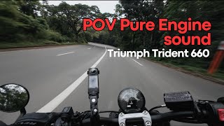 Triumph Trident 660 Engine Sound | Cinematic 4K POV Ride | DJI Osmo Action 4 | Marilaque