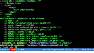 js multi lines of strings