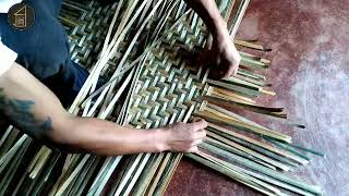 How to make a bamboo basket || weaving basket from Bamboo Rope