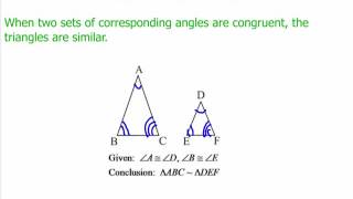 Triangle Similarity Postulates