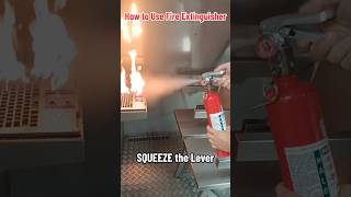 HOW TO USE FIRE EXTINGUISHER #shorts #asmr #fire #safety #training