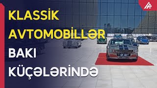 Bakıda klassik avtomobillərin yürüşü keçirilir