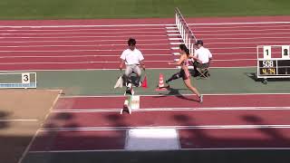 【パラ陸上】大西瞳 3m50(+1.9) T63 女子 走幅跳 : 2018 第62回中部実業団対抗陸上競技大会 パラ種目