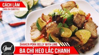 [afoodvn] - Cách làm Thịt heo ba chỉ lắc chanh | How to make Shaken Pork Belly with Lime