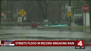 Flooding in Metro Detroit neighborhoods after record rainfall