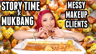 STORY TIME \u0026 MUKBANG : HER HUSBAND RUINED OUR FRIENDSHIP | MAKEUP CLIENT @AlexisJayda