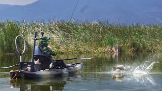 Este Lago está REPLETO de Lobinas Grandes! | Pesca en Kayak!