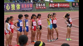 2017年8月26日 広島県高校対抗陸上競技大会 女子1500m　予選 1組