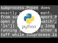 How can I run an external command asynchronously from Python?