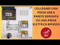 *10* COLLEGARE UNA PRESA USB A MURO PARETE DERIVATA DA UNA PRESA ELETTRICA BIPASSO