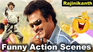 Funny action scenes of Rajinikanth 😂😂