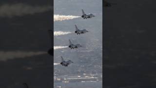 ラスベガスを駆け抜けるサンダーバーズを空撮のような角度で撮った Thunderbirds over Las Vegas! Nellis Air Show