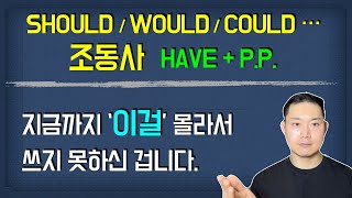 #11-13) 아무도 설명하지 못했던 [조동사 have PP] 의 원리 /  '이것' 만 알면 바로 사용하실 수 있습니다.