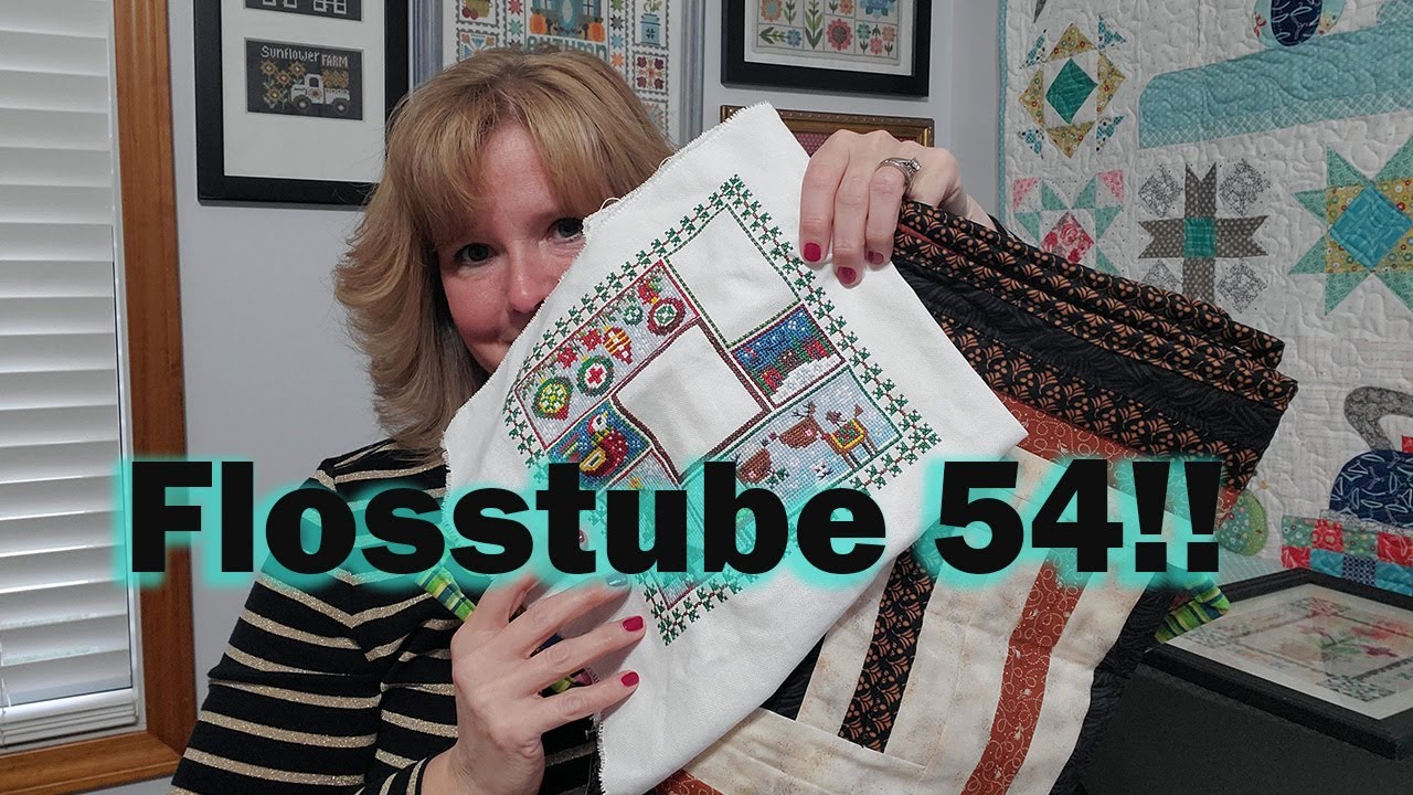 Flosstube 54 March Cross Stitch Finishes And Progress On Pumpkin Lane