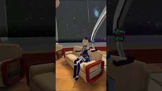 【VR宇宙船で宇宙旅行】VRchatワールド巡り【鉄道系VTuberやちよかずさ #shorts】