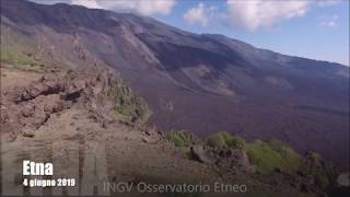 Etna, 4 giugno 2019 - Sorvolo del fronte lavico,