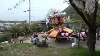 【高屋祭】下山編（H27）Japanese drum float Climbing down a mountain parade. 2015.4.12