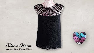 Blouse Femme Delicate S M L Et Xl Lidia Crochet Tricot