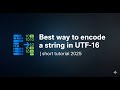 Best Way to Encode String in UTF-16 | Python Tutorial 2025 (Short)