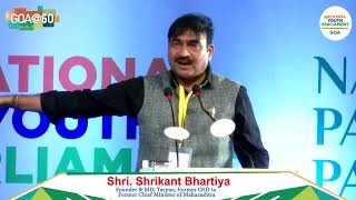 Eminent Speaker Shri Shrikant Bhartiya addressed National Youth Parliament at Goa Conclave