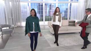 Joan Rivers Classic Houndstooth Wrap with Rachel Boesing