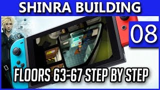 Shinra Building Floors 63 - 67 Step By Step | Final Fantasy 7 Switch | FF7 Walkthrough - Part 8