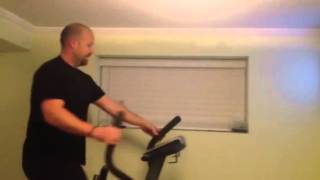 Jeff snags the 1st workout on the elliptical