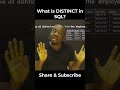 SQL DISTINCT